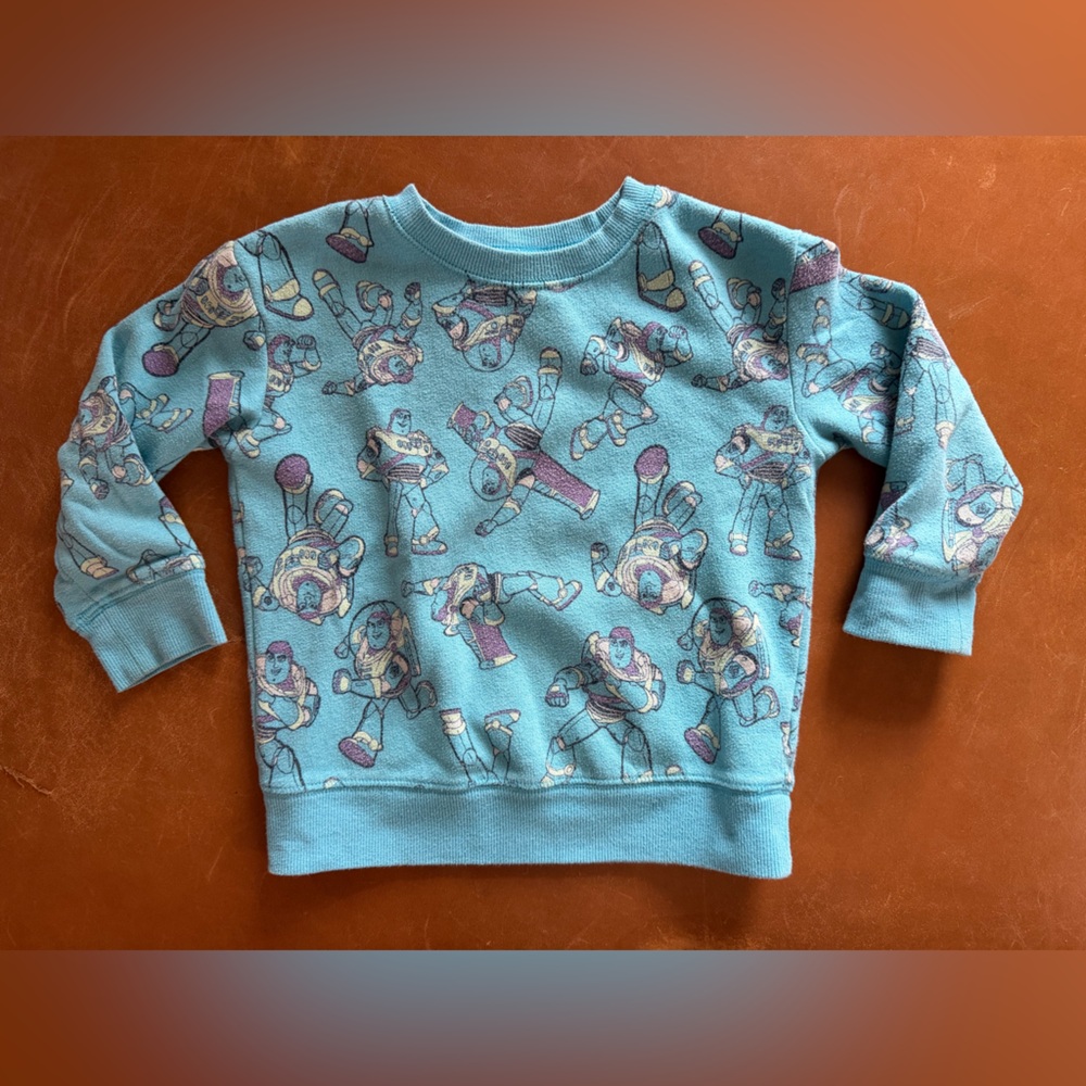 Disney Teal Buzz Lightyear Sweater
